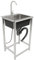 Tagtuell Fregadero de cocina de acero inoxidable, 1 lavabo, fregadero comercial con grifo, para exterior, interior, cocina, restaurante, bar
