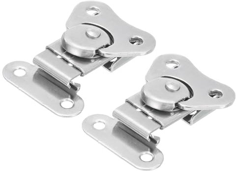 QUARKZMAN 2 Pcs Perno Mariposa Giratorio, Perno Mariposa de Acero Inoxidable de 2.1 Pulgadas Cierre Giratorio para Cajas de Equipaje Cajas de Vuelo Cajas de Equipos, Plateado