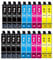 kamo 16XL (20er-Pack) Multipack Druckerpatronen Kompatibel mit Epson 16 XL - für Workforce WF-2760, WF-2510, WF-2750, WF-2630, WF-2520