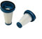 HEIBTENY Filtro per Leifheit 89210 per LH11927 LH11928 Rotaro PowerVac 2 in 1 Aspirapolvere Senza Fili 2 Pezzi Filtri di Ricambio Filtro Polvere Fine con Diametro di 0,3 Micron