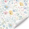 HPNIUB Watercolor Floral Wallpaper, Peel and Stick Self-Adhesive Wall Stickers, Botanical Flower Wallpaper for Bathroom Bedroom Living Room Nursery Boho Home Decor(17.3 x 118.1 inch)