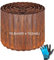 Rasenkante Metall 12.2m, Beeteinfassung Metall mit Rostoptik, 15.2cm Hoch Rasenkanten Cortenstahl, Flexible Rasenkante Beeteinfassung Rost zur Eingrenzung von Blumenbeeten, Gartenwegen, Bäumen -Wellen
