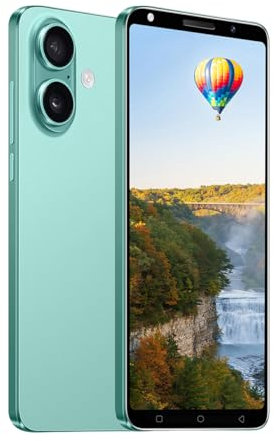 WRTogo Cheap Mobile Phones, 5.0 incell HD Display, Dual SIM, 16GB ROM/(Expandable up to 128GB), Android OS, Dual Camera, Face Unlock Cell Phone (Green)