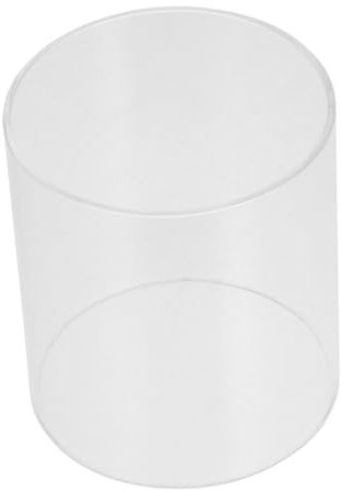 OUNONA Klarer Glaszylinder Kerzenhalter Windgeschützt Transparenter Glasbehälter Für Teelichter Wohnzimmer Dekoration Elegant Schutz Vor Zugluft Für Kerzenlicht Stimmung