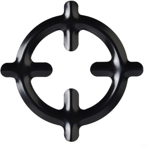 Cast Iron Gas Hob Reducer Ring 16cm for Moka Pots Stovetop Stand for Small Coffee Makers Duty Trivet for Gas Burners 4-Claw Support 160mm Ring Reducer for Espresso Pots Anti-Slip Pot Stand for Small