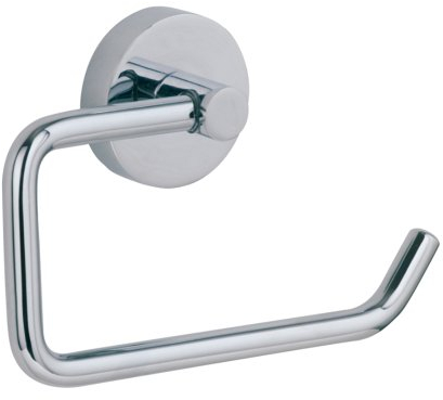 Nie Wieder Bohren hoom Toilettenpapierhalter, zum Kleben, ohne Deckel, Messing, verchromt, garantiert rostfrei, 102mm x 135mm x 40mm