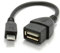 Dynamode 10 cm USB Female to Micro USB On-the-Go Cable - Black