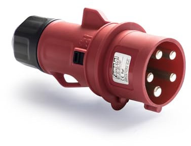 FAMATEL - Clavija Industrial IP44 | 3P+N+T | 32A | 200-346V/240-415V| Rojo