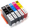 ESMOnline 5 kompatible XL Druckerpatronen (5 Farben) als Ersatz für HP 364 zu HP OfficeJet 4610, 4620; DeskJet 3520, 3070A B611; Photosmart Plus B209, B210; Photosmart Wireless B109, B110; Photosmart B010, B109, 5510, 5520, 6510, 6520, 7510, 7520