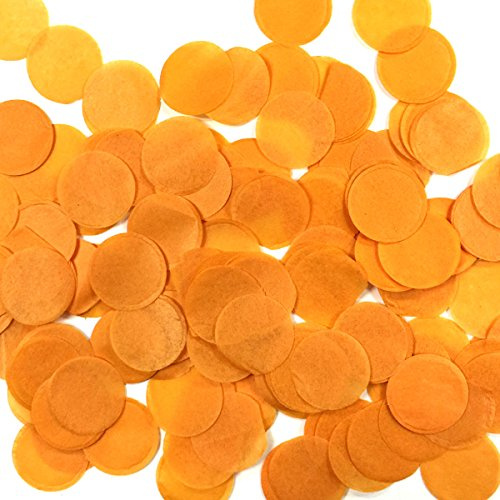 Allydrew rond papier de soie Confetti, 2,5 cm Orange