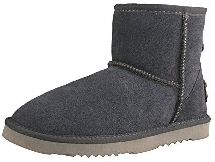 Shenduo Donna Stivali Caviglia da Neve Impermeabile, Stivaletti Invernali D5154 Grigio 37EU
