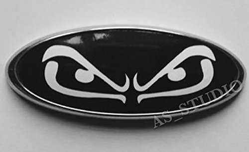 2x 175x69mm Emblem Pflaume Folie (164x63mm) Böser Blick