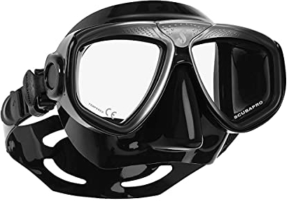 Scubapro Zoom-Maske, Clear/Gelb, Atemregler für kaltes Wasser, Unisex, Erwachsene, Gelb, Einheitsgröße