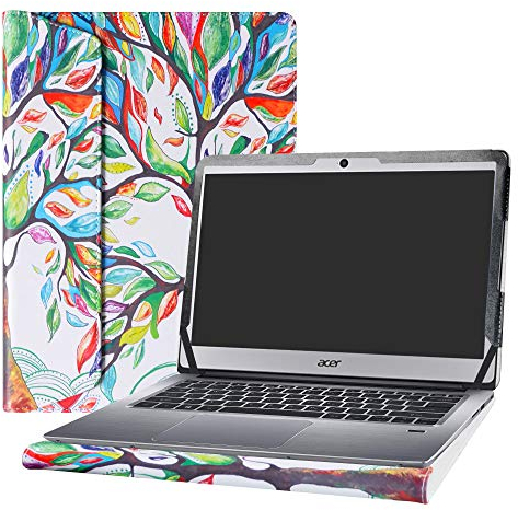 Alapmk Specialmente Progettato PU Custodia Protettiva in Pelle per 14 Acer Swift 3 14 SF314-51 SF314-52 SF314-52G SF314-53G Notebook (Non compatibili con: Swift 3 14 SF314-54 SF314-54G),Love Tree