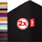 r-up Beste Spannbettlaken Doppelpack 200x220-220x240 bis 35cm Höhe viele Farben 95% Baumwolle / 5% Elastan 230g/m² Oeko-TEX stressfrei auch für hohe Matratzen (schwarz)
