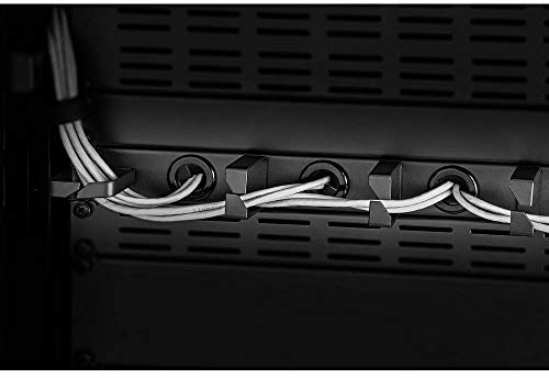 Renkforce RF-3525042 19 Zoll Netzwerkschrank-Kabelführung 1 HE Schwarz