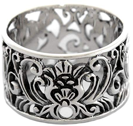 Windalf Silber Ring Fiana13 mm Mittelalter Ornamentik Damen Frauen Schmuck 925 Silber