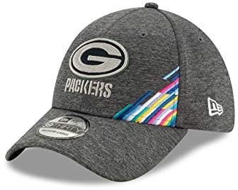 New Era Green Bay Packers NFL 2019 On Field Crucial Catch 39Thirty Cap Graphite - L-XL (7 1/8-7 5/8)