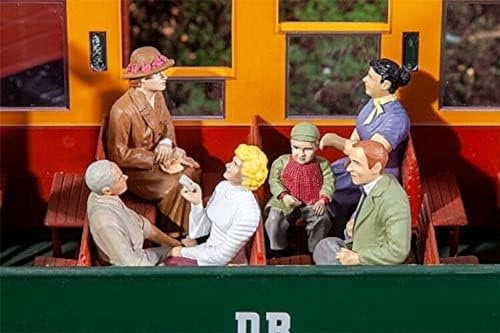 POLA Waggon-Reisende, Miniaturfiguren, Mehrfarbig, Spurweite G, Kid, Modellbahn-Waggon, Modellbahn, Schienen, Anleitung