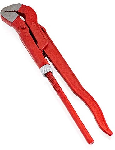 Bituxx S-Maul Rohrzange Wasserpumpenzange Zange Eckrohrzange verstellbar (1 Zoll)