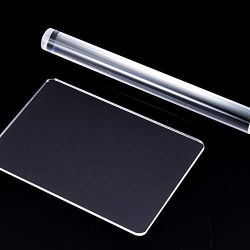 Berolle Acrylic Clay Roller - Rolling Pin with Acrylic Sheet Board Clay Shaping & Sculpting Tool