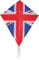 Spirit of Air Flag Diamond - Union Jack - Single Line Kite