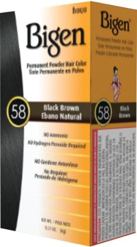 Bigen 58 Black Brown (Pack of 6)
