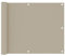 Festnight Balkon Sichtschutz Balkonsichtschutz Balkonabdeckung Balkonbespannung Sonnenschutz Garten Balkonverkleidung wasserdicht Beige 75x300 cm Oxford-Gewebe