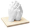 Lucky Hands® Sockel - Veredeln Sie Ihren 3D Handabdruck mit einem wunderschönen Sockel aus Holz (Holz, 18 x 18 cm)