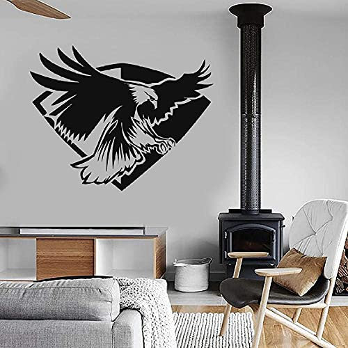 Adler Raubvogel Wandaufkleber Tribal Symbol Vinyl Fensteraufkleber Schlafzimmer Wohnzimmer Coole Dekoration Zuhause Höhlenwohnung Wandbild 42X52 Cm