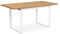 B&D home Esstisch Levin, ausziehbar 120-160 x80 cm 4-6 Personen Küchentisch Holztisch mit Kufengestell schwarz für Küche, skandinavisch Industrial Design, Wildeiche Optik, 11202-UW-EIWL