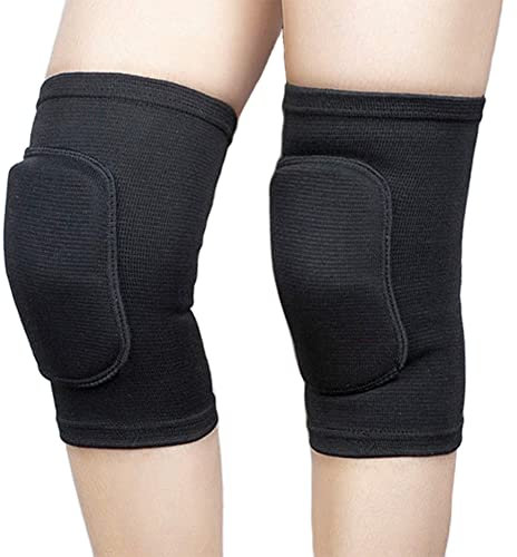 Men Women Knee Pads Volleyball Dance Knee Sleeves Support Crashproof Sponge Knee Brace Antislip Knee Protector Guard Compression Kneepads for Dance Sports Cycling Skating Football Yoga Exercise