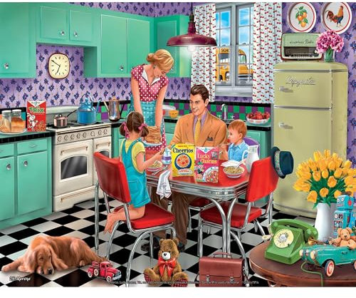 White Mountain Puzzles Breakfast Table, 1000 Piece Jigsaw Puzzle