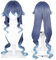Cosplay-Perücke Sumeru Perücken Blauer Farbverlauf Anime Cos Perücke Custom Haar für Frauen Halloween Party mit Haube