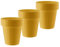 ECOMACETAS FLOWERPOT STORE Pot de fleurs en plastique jaune brillant pour plantes interieur, au design moderne (3, 14 cm)