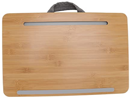 Schoßständer, tragbarer multifunktionaler Laptop-Schreibtisch, stabiles Kissen, ergonomischer Bambus für Bettsofa