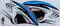 Hai Shark Grosse Flammen Zähne blau Sticker Aufkleber Folie 1 Blatt 350 mm x 150 mm wetterfest Motorrad Fahrrad Skateboard Auto