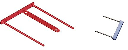 Bankers Box Abheftbügel, BBD-Archivclip mit 110 mm Armlänge und Deckleiste & Leitz Umfüller für Ordner, Kunststoff-Griff mit zwei Metallröhrchen, 60790000