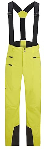 Ziener Herren TRONADOR Ski-Hose/Schnee-Hose | wasserdicht, Träger, PFC frei, bitter Lemon, 54