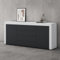 doporro Sideboard Kommode in Weiß matt und Anthrazit matt 167x36 cm Aufbewahrungsschrank Holz Bodenstehend für Ihren Wohnbereich Viel Stauraum Schrank 03