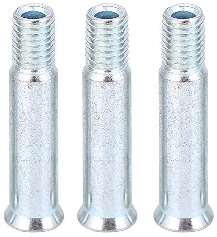 EVGATSAUTO Powerslide-Bolzen, 8 Mm Achse, 15 Stück, Stahlkonstruktion, Skate-Achsen, Radschrauben, Bolzenbeschläge, Inline-Skating-Ersatz (Gesamtlänge 35 mm)