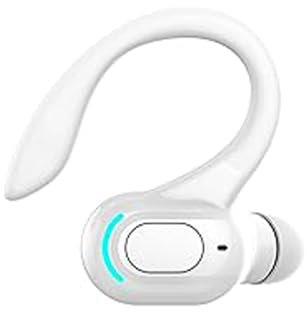 Bluetooth Headset mit Mikrofon Handy Telefon Wireless Freisprech In Ear Einzeln Kopfhörer Bluetooth Kabellos Earbud mit Ohrbürgel Schnurlos Ohrhörer Freisprecheinrichtung Ohr für Business Büro Fahren