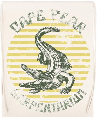 Generisch Cape Fear Serpentarium Schwarzer Wiederverwendbarer Sportbeutel Aus Baumwolle