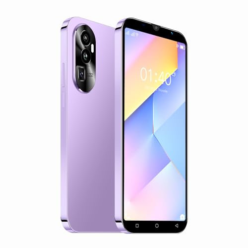 QrZrQ Rino10 Smartphone Pas Cher, 5.0 Pouces Téléphone Double SIM, Quad Core 1GB + 16GB, Android 9.0, Double Caméra 5MP + 5MP, GPS/WiFi/Bluetooth 3G Téléphone Portable (Rino10-Purple)