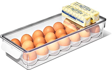 OXO Refrigerator Egg Bin, One Size, Clear