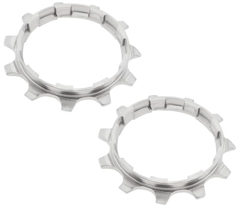 Create idea 2 Stück 10-Gang-Fahrradkassettenrad aus Stahl, 11T, Singlespeed-Freilauf, kompatibel mit Shimano HG-Serie, für Mountainbikes und Rennräder, Silber