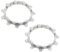 Create idea 2 Stück 10-Gang-Fahrradkassettenrad aus Stahl, 11T, Singlespeed-Freilauf, kompatibel mit Shimano HG-Serie, für Mountainbikes und Rennräder, Silber