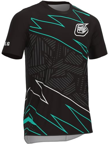 MTB Shirt Herren,Fahrrad Shirt,radshirt Herren Kurzarm,MTB Tshirt,Geeignet Zum Laufen/Radfahren/Wandern Und Anderen Sportarten (Style-09,XXL)