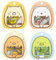 SGERUFZ 200 Pcs 4 Modelle Cartoon Aufkleber Mini Cartoon AufkleberAnime Laptop Wasserflaschen Aufkleber für Kinder Mädchen Teenager