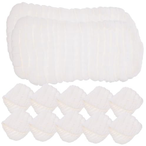 ANDRESLAD Waschbare Stoffwindeleinlagen Aus Baumwolle Für Neugeborene 10 Stück Atmungsaktive Wiederverwendbare Baby Windeleinlage Mit Erdnussförmigem Design Für Komfort Und Schutz